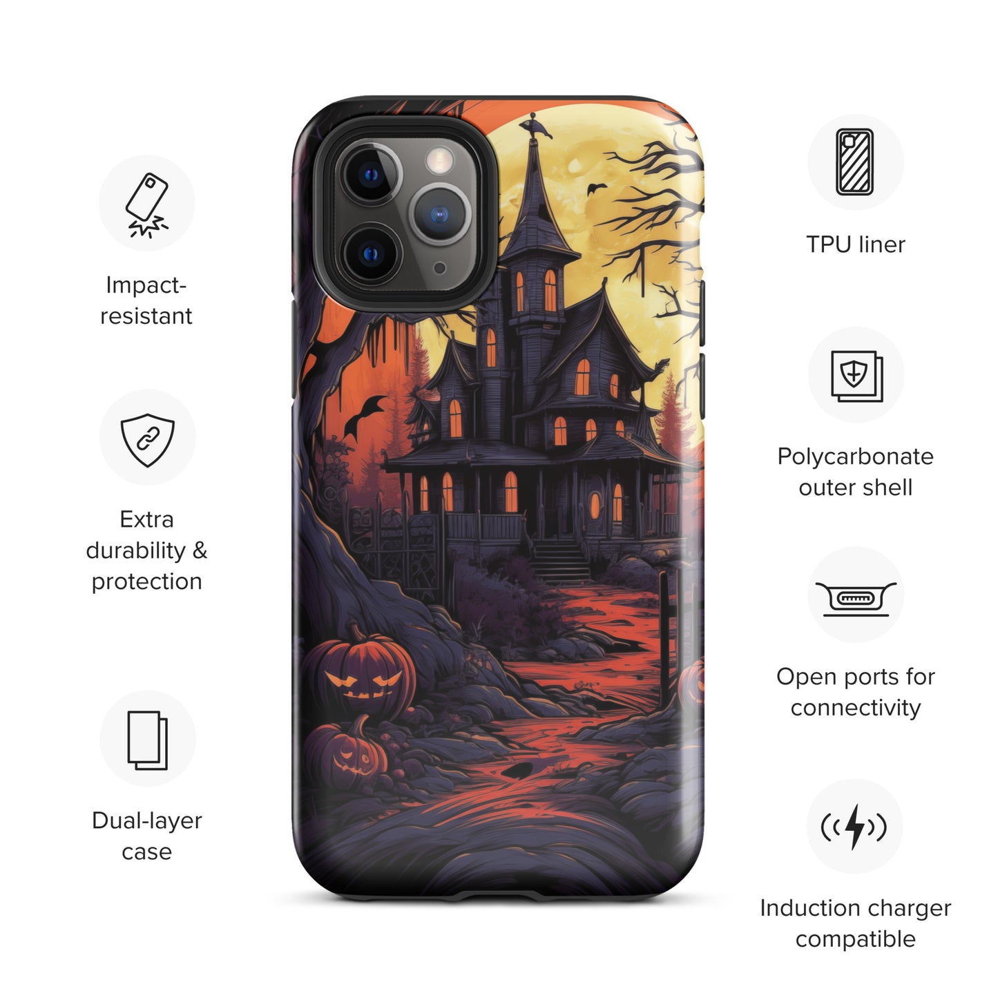 Spooky Mansion Tough Case for iPhone®