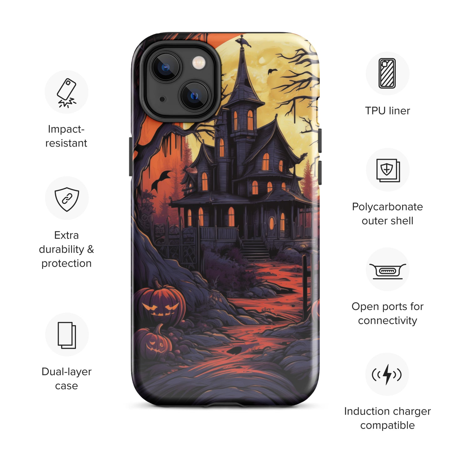 Spooky Mansion Tough Case for iPhone®