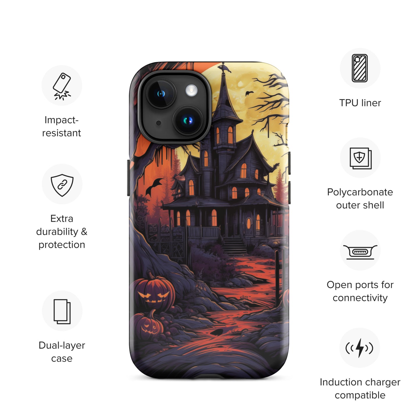 Spooky Mansion Tough Case for iPhone®