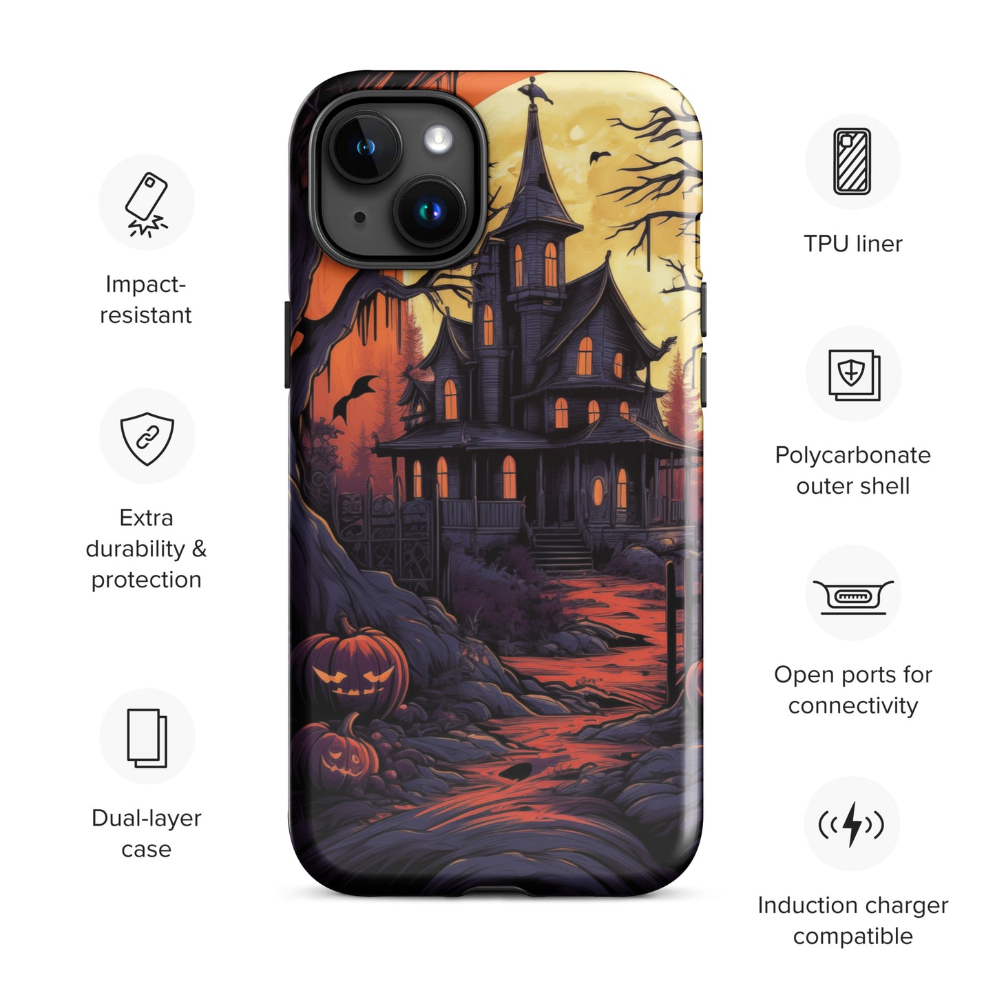 Spooky Mansion Tough Case for iPhone®