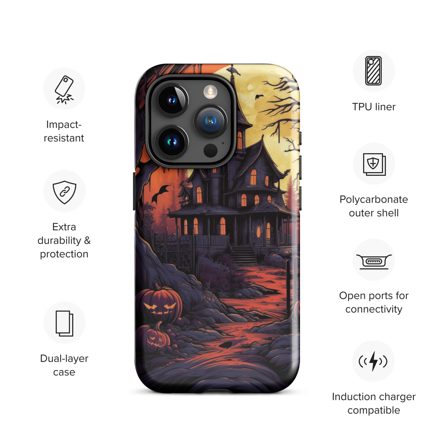 Spooky Mansion Tough Case for iPhone®