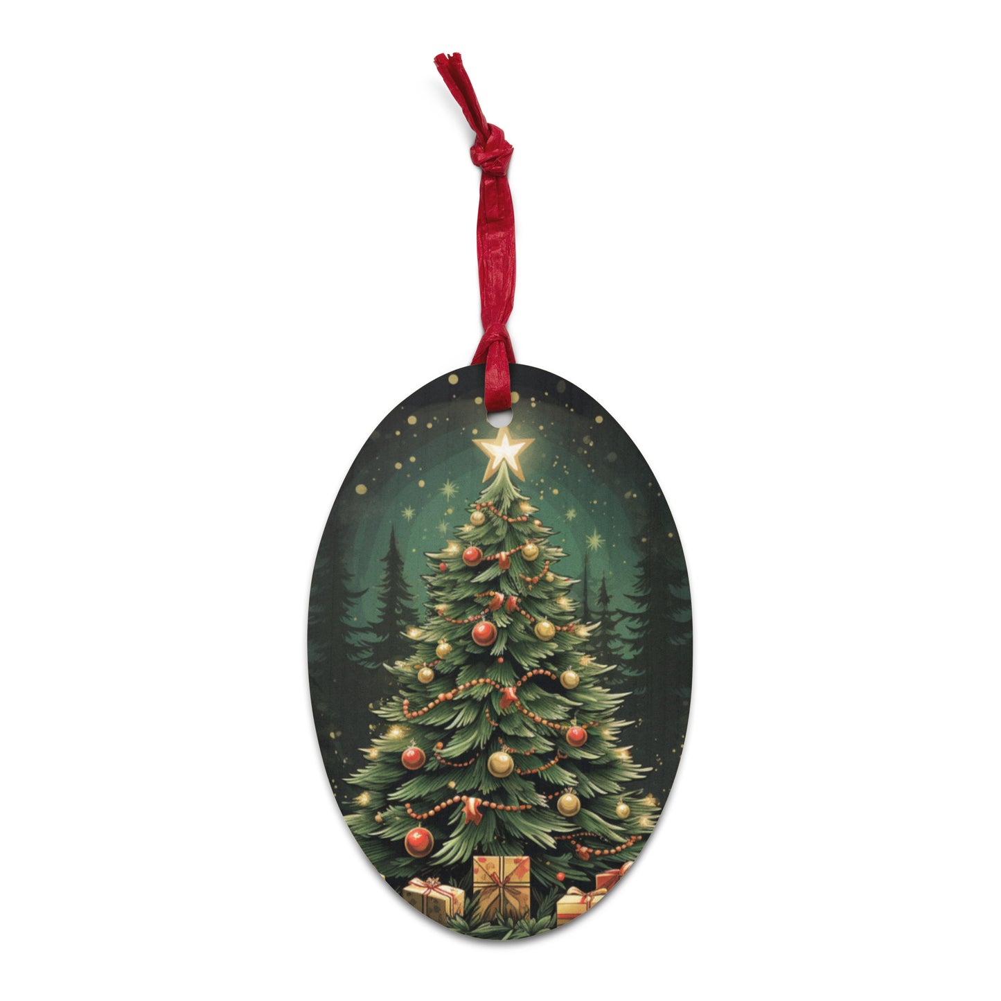 Christmas Tree Wooden Ornaments