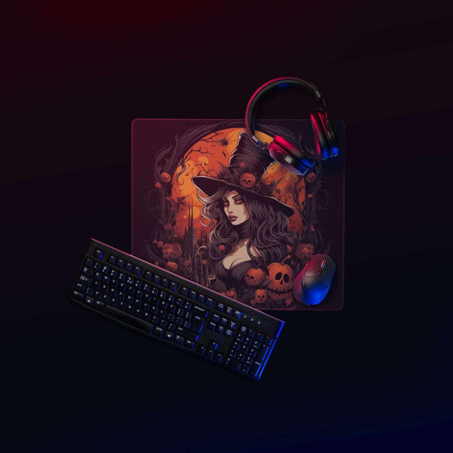 Beautiful Witch Gaming mouse pad