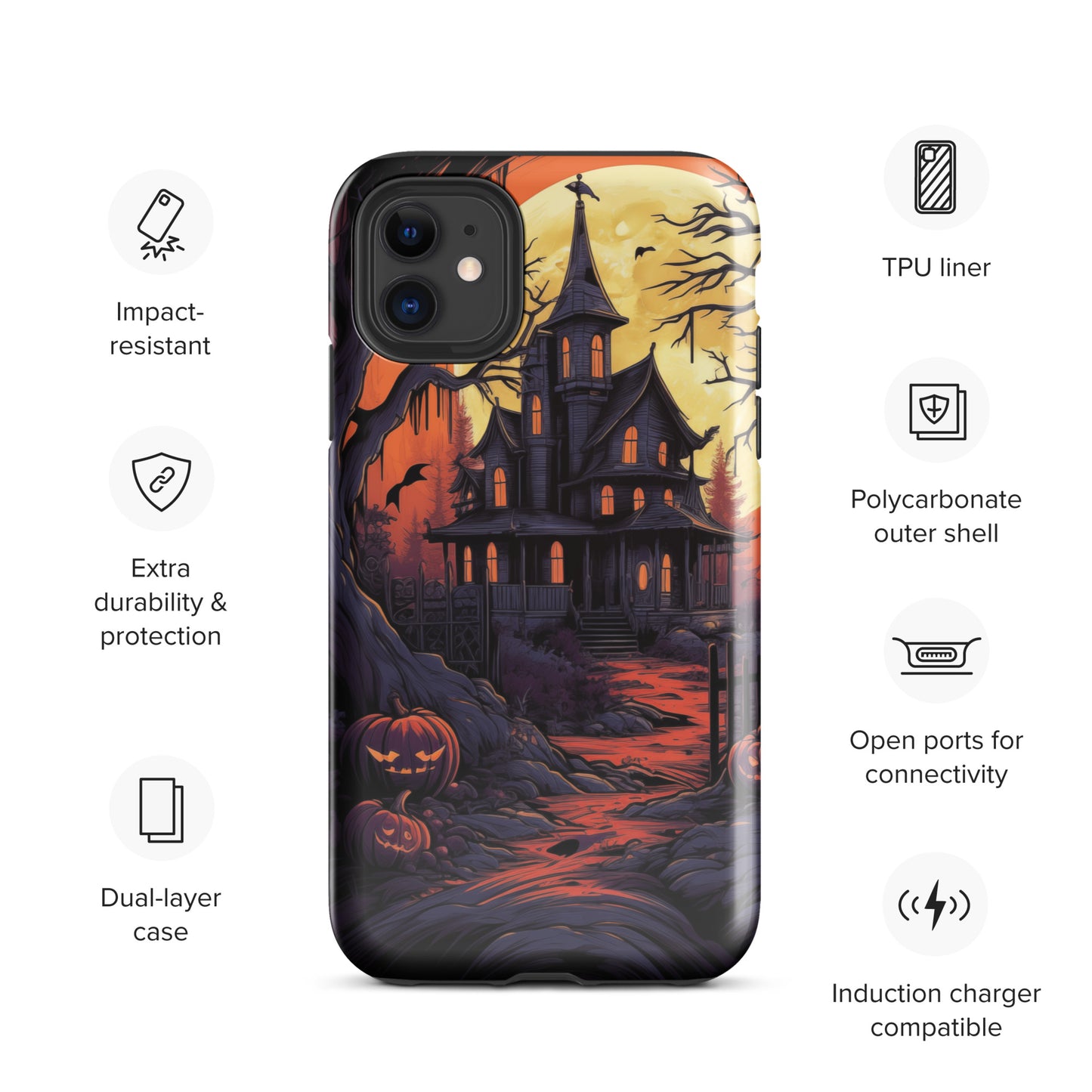 Spooky Mansion Tough Case for iPhone®