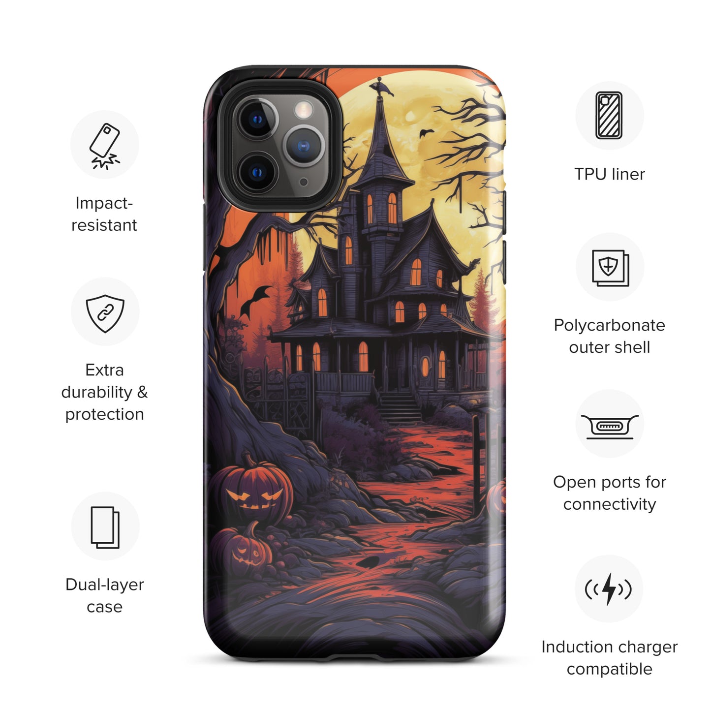 Spooky Mansion Tough Case for iPhone®