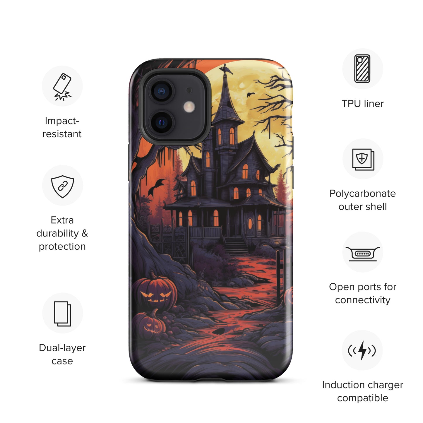 Spooky Mansion Tough Case for iPhone®