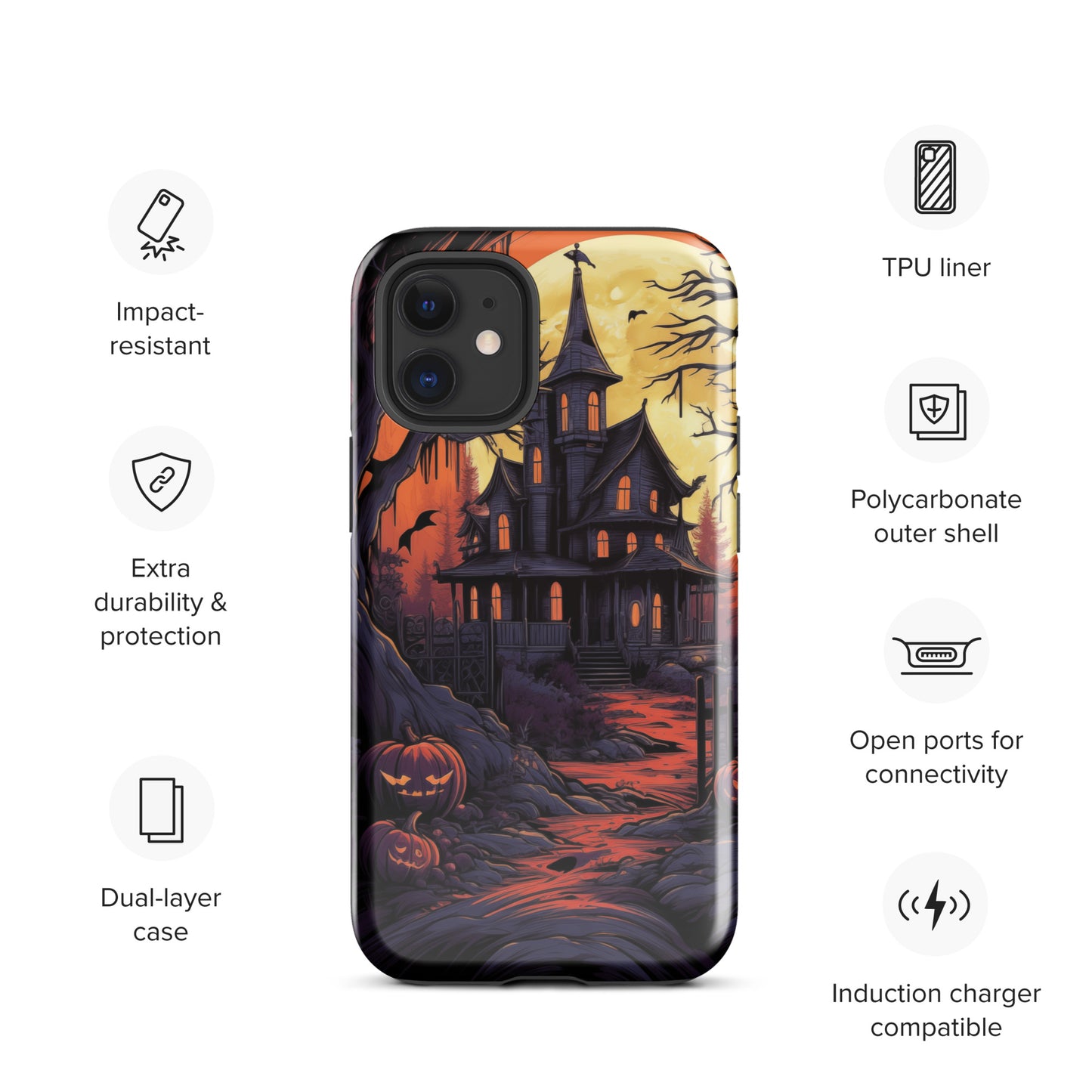 Spooky Mansion Tough Case for iPhone®