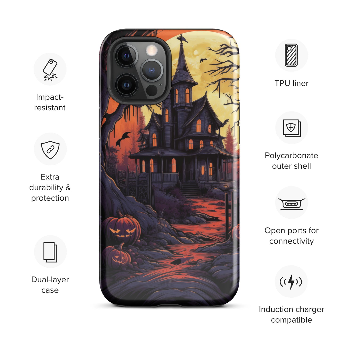 Spooky Mansion Tough Case for iPhone®