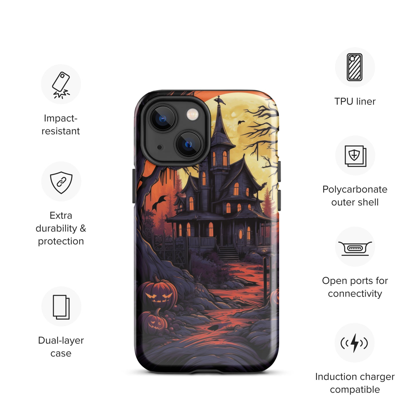 Spooky Mansion Tough Case for iPhone®