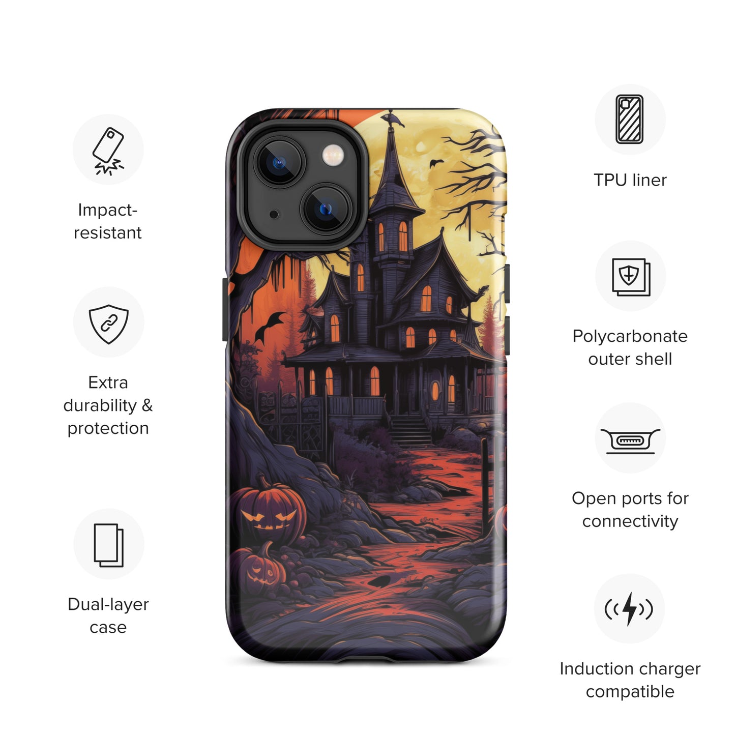 Spooky Mansion Tough Case for iPhone®