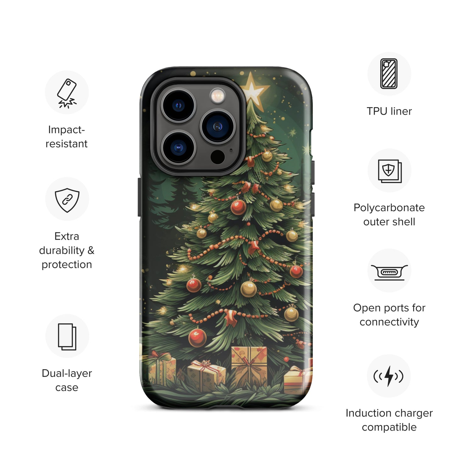 Christmas Tree Tough Case for iPhone®