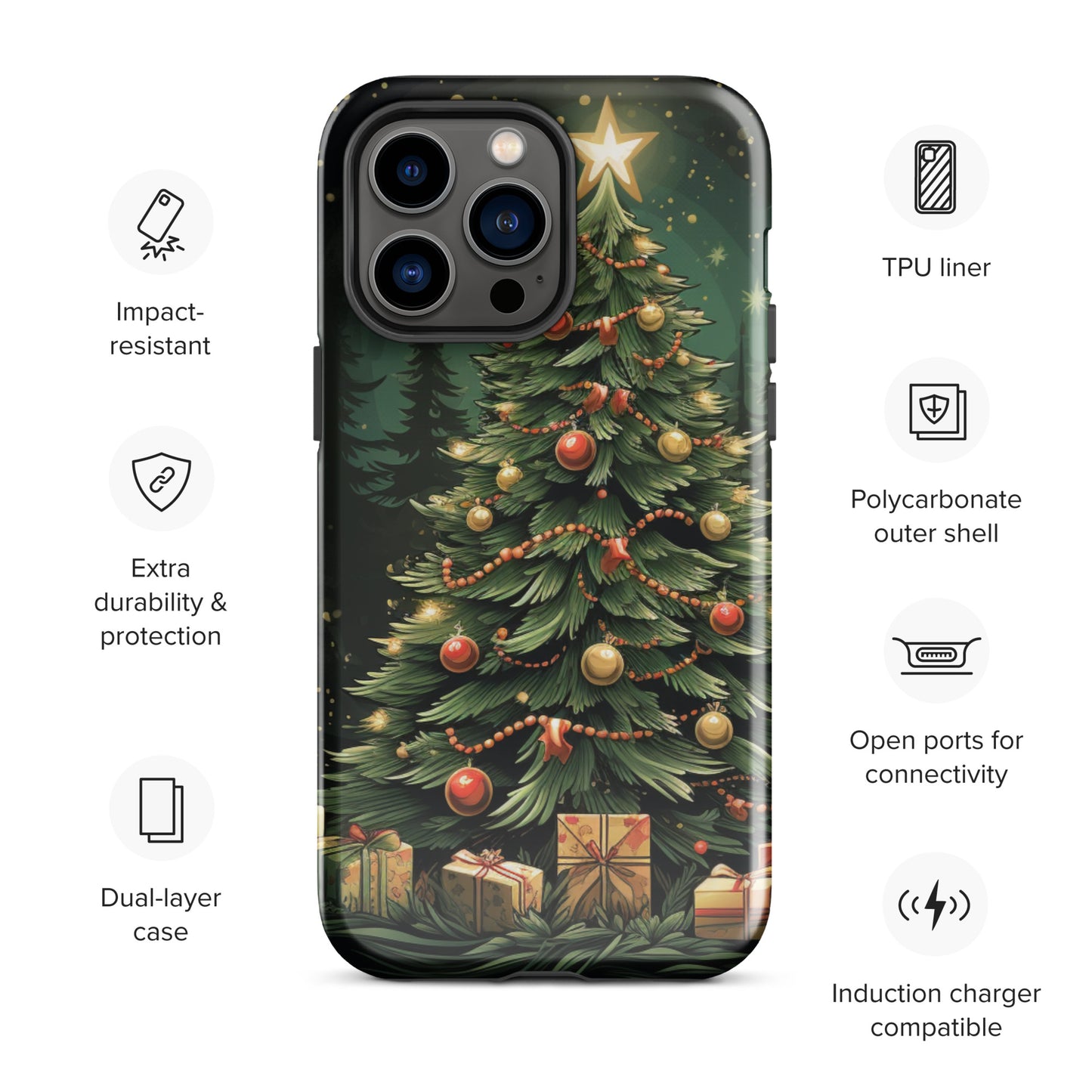 Christmas Tree Tough Case for iPhone®