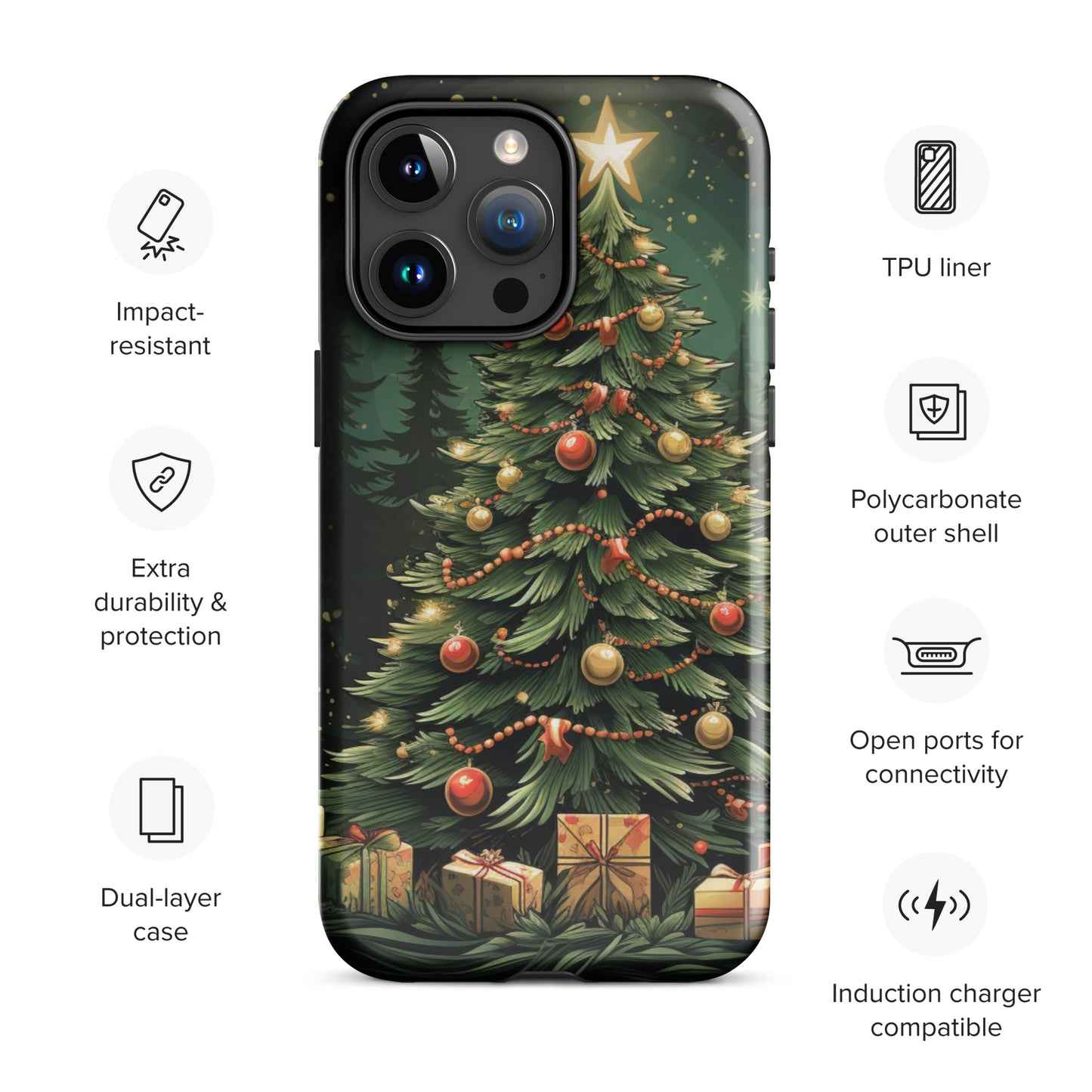 Christmas Tree Tough Case for iPhone®