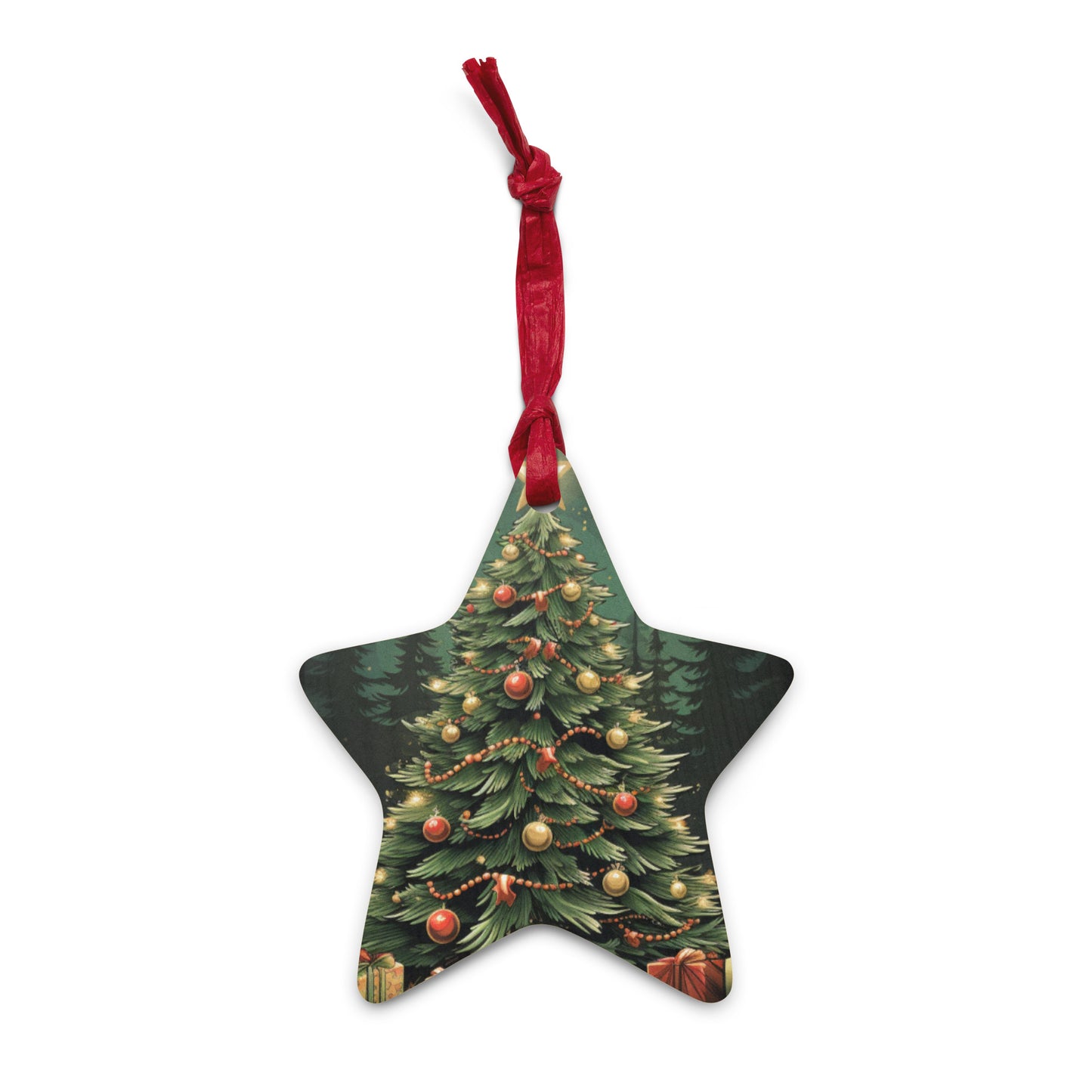 Christmas Tree Wooden Ornaments